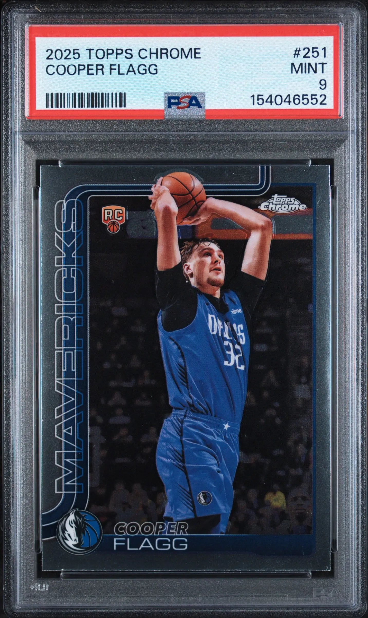 2025 Topps Chrome Rookie Cooper Flagg RC PSA 9 (A) 