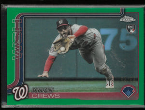 2025 Topps Chrome Rookie Dylan Crews Green /99 RC 