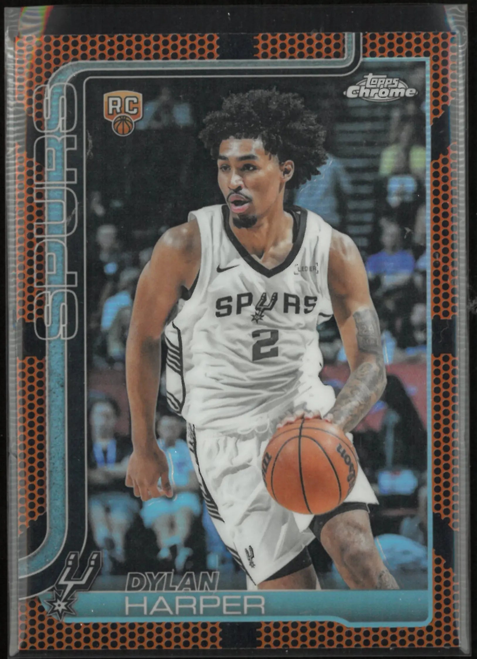 2025 Topps Chrome Rookie Dylan Harper Basketball Refractor RC 