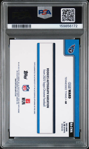 2025 Topps Chrome Rookies Autograph Cam Ward Auto Refractor /499 RC PSA 10 