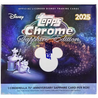 2025 Topps Chrome Sapphire Disney Hobby 