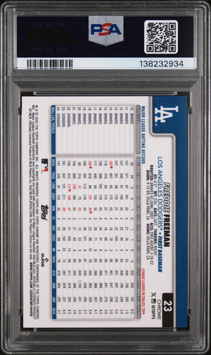2025 Topps Chrome Sapphire Freddie Freeman Gold /50 PSA 10 