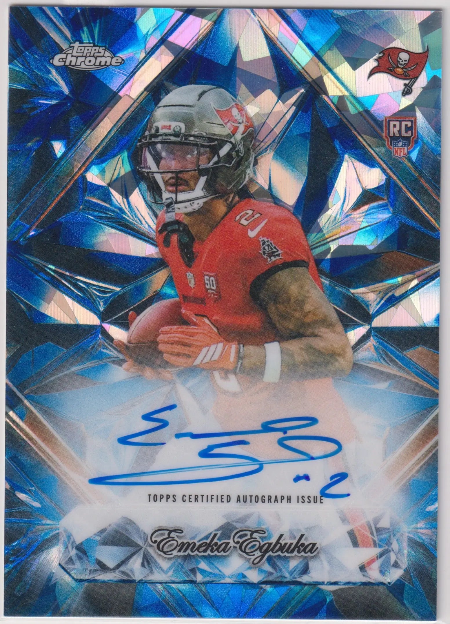 2025 Topps Chrome Sapphire Selections Rookie Autograph Emeka Egbuka Auto RC 
