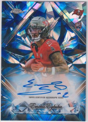 2025 Topps Chrome Sapphire Selections Rookie Autograph Emeka Egbuka Auto RC 
