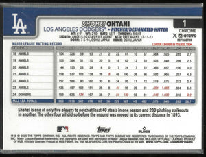 2025 Topps Chrome Shohei Ohtani 