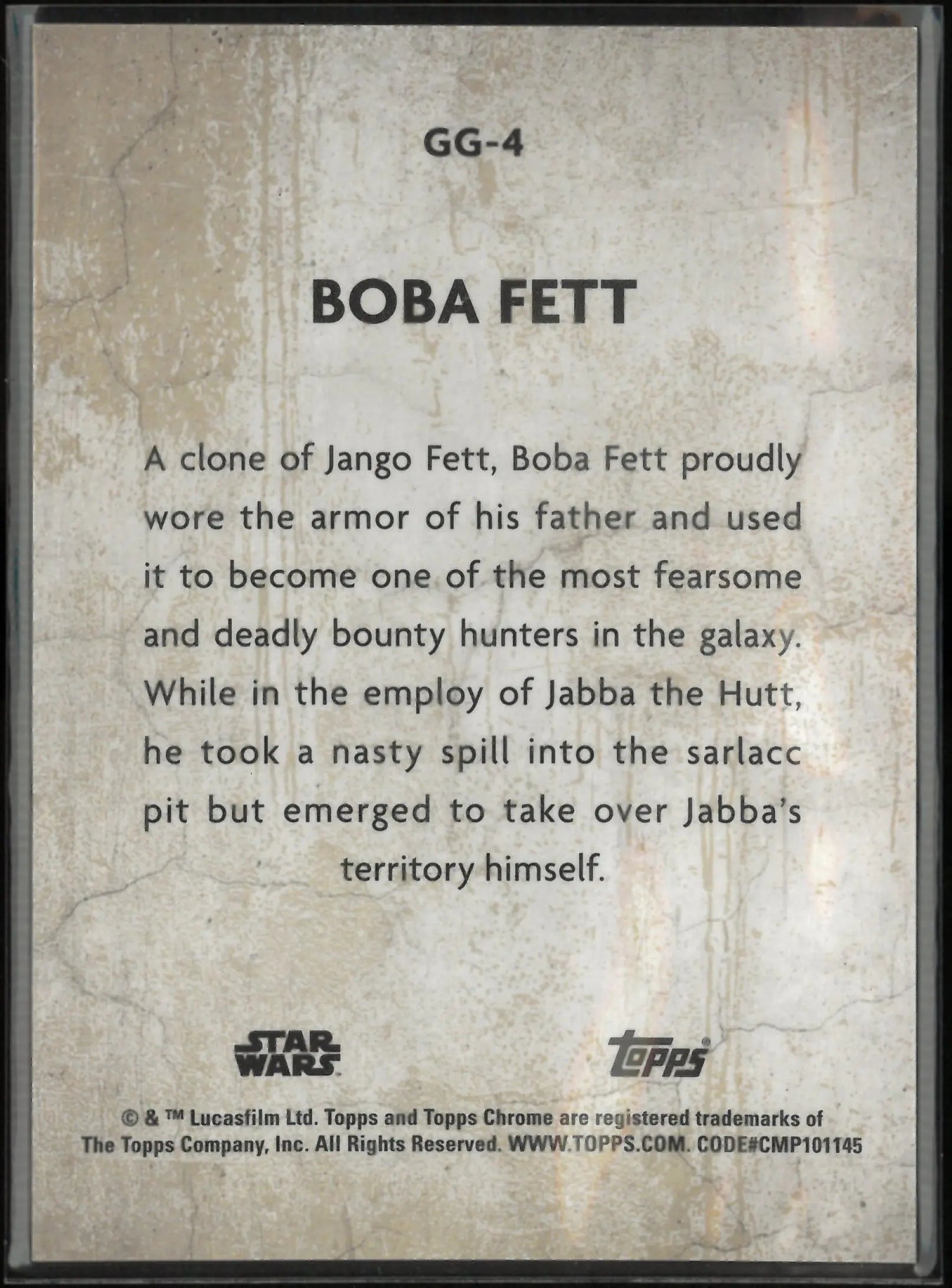 2025 Topps Chrome Star Wars Galactic Graffiti Boba Fett /50 