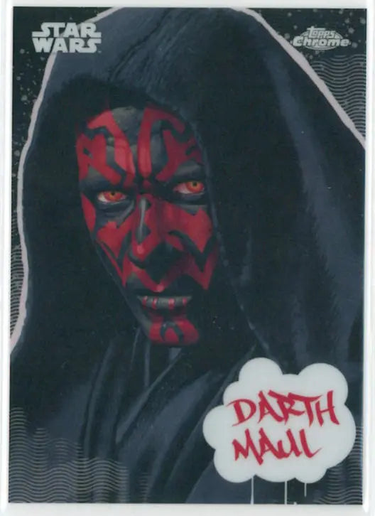 2025 Topps Chrome Star Wars Galactic Graffiti Darth Maul 