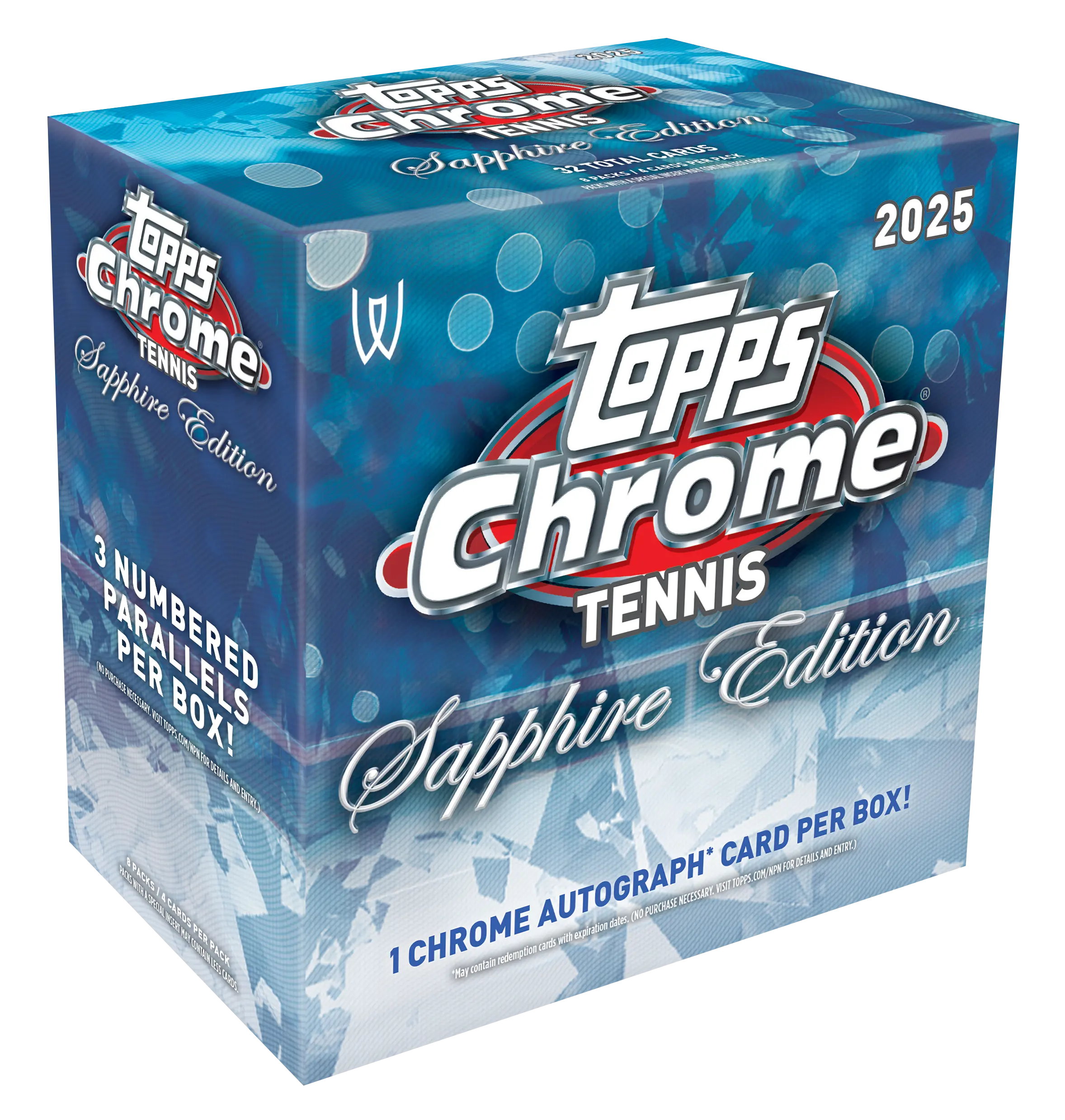 2025 Topps Chrome Tennis Sapphire Edition Box 