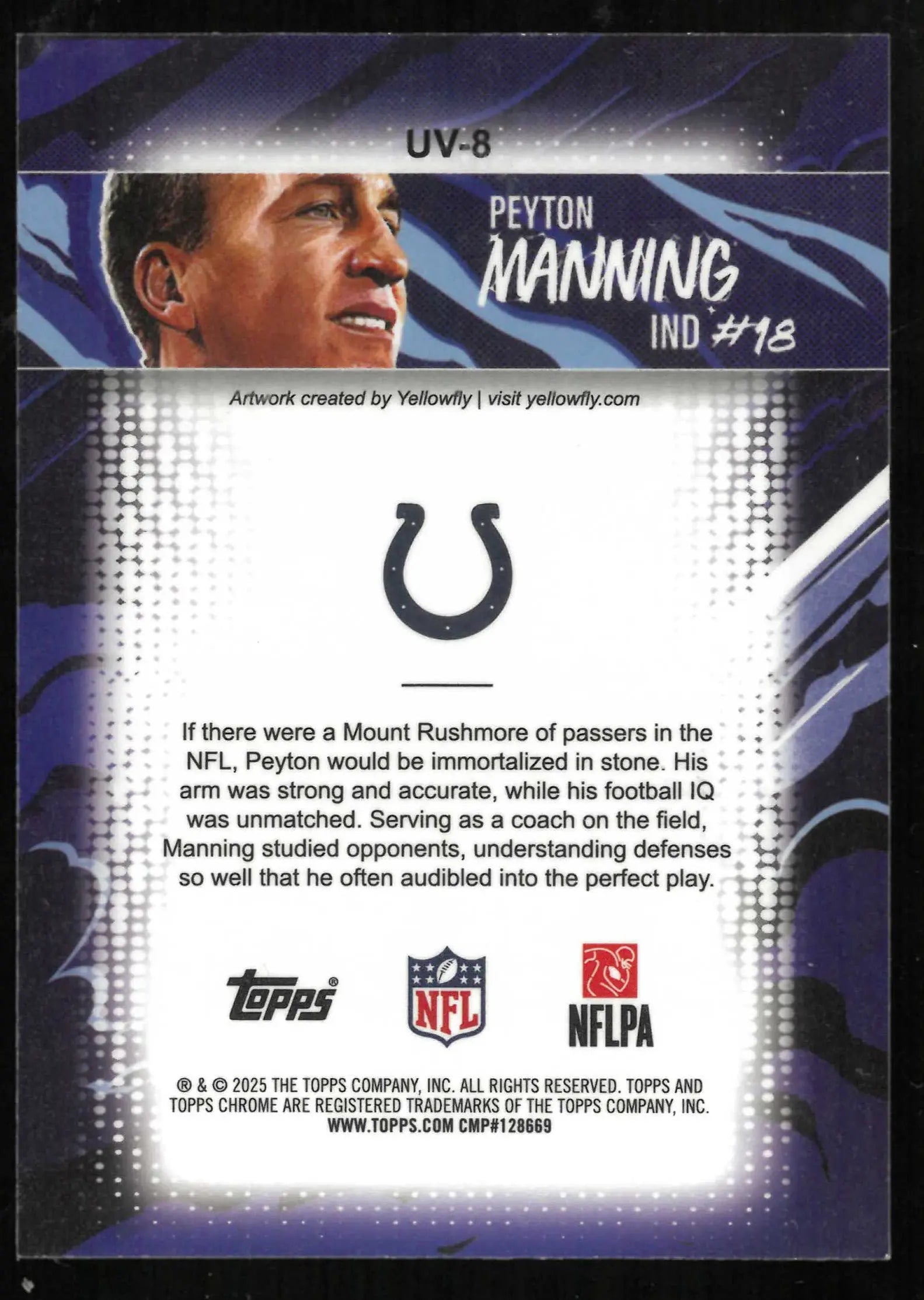 2025 Topps Chrome Ultra Violet Peyton Manning 