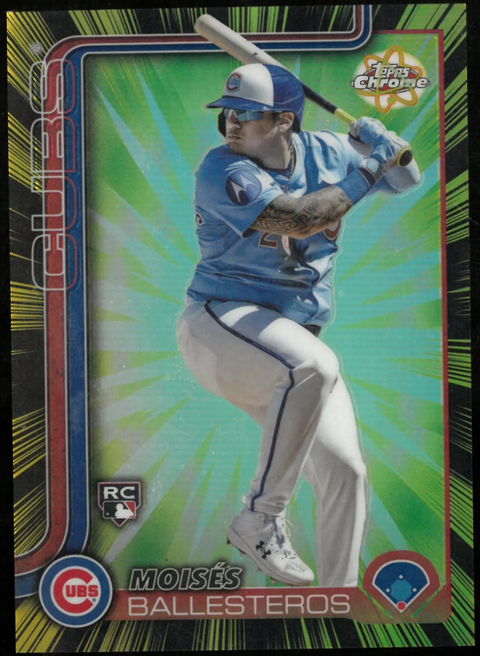 2025 Topps Chrome Update Baseball Radiating Rookie Moises Ballesteros 