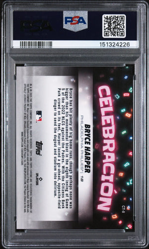 2025 Topps Chrome Update Celebracion Bryce Harper PSA 10 