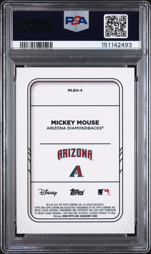 2025 Topps Chrome Update Mickey And Friends Mickey Mouse PSA 9 