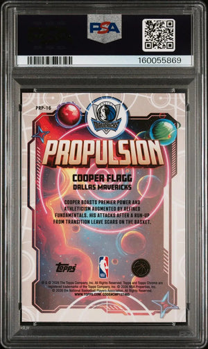 2025 Topps Cosmic Chrome Basketball Propulsion Rookie Cooper Flagg RC PSA 9 