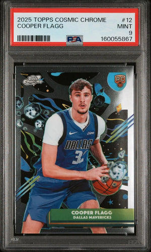 2025 Topps Cosmic Chrome Basketball Rookie Cooper Flagg RC PSA 9 