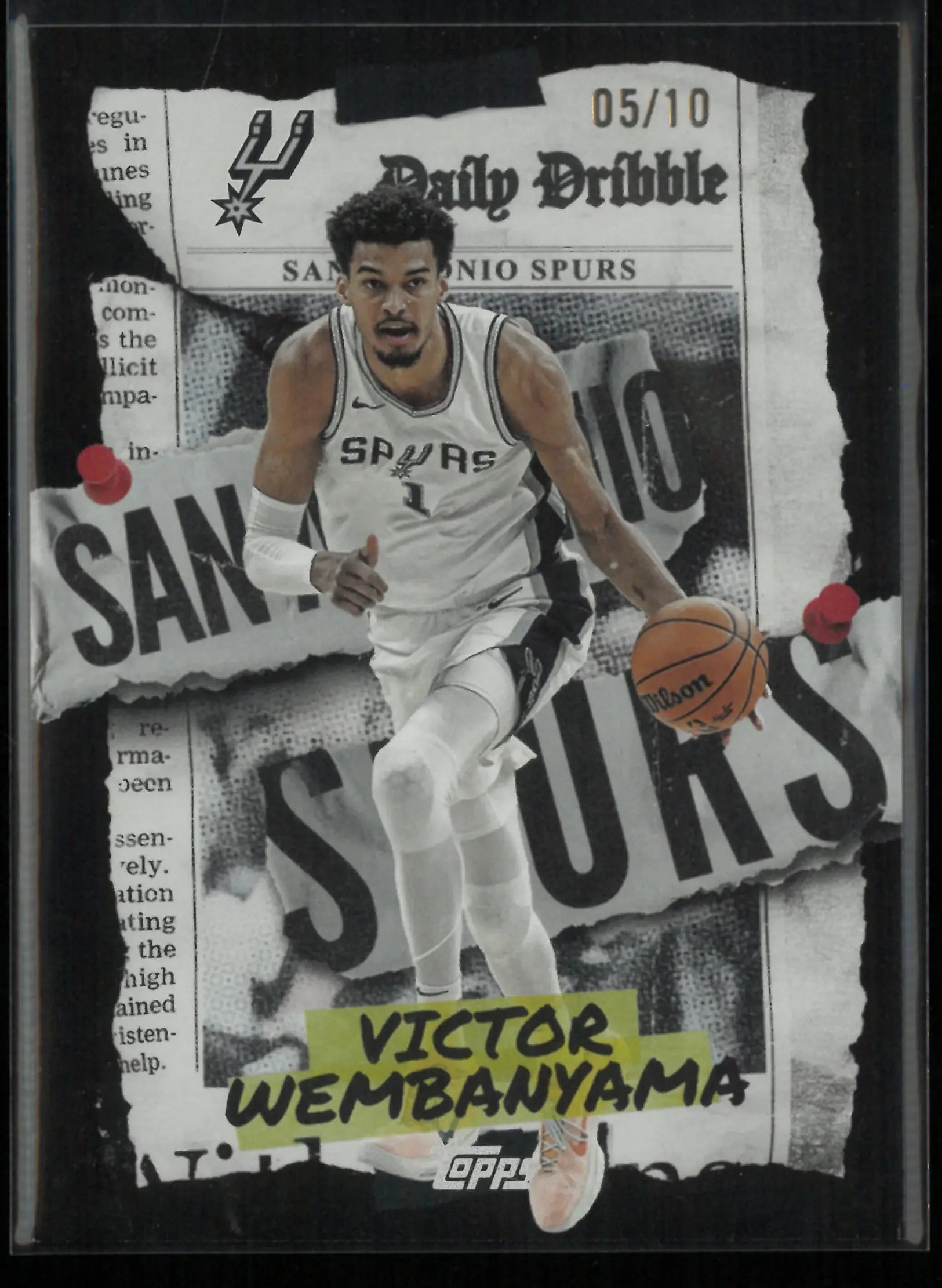 2025 Topps Daily Dribble Victor Wembanyama Black /10 