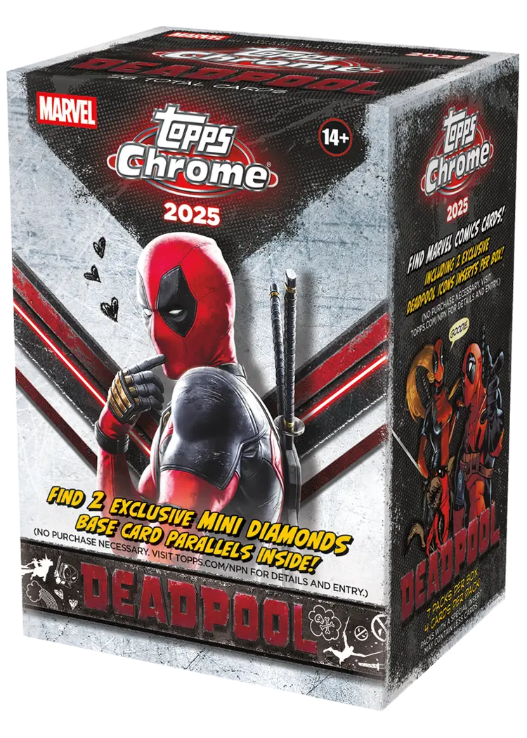 2025 Topps Deadpool Chrome 7-Pack Blaster Box 