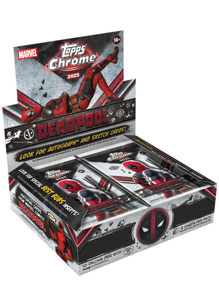 2025 Topps Deadpool Chrome Hobby Box 
