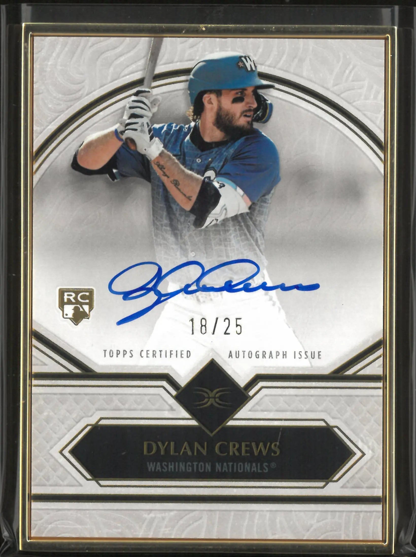 2025 Topps Definitive Collection Baseball Framed Auto Rookie Dylan Crews /25 