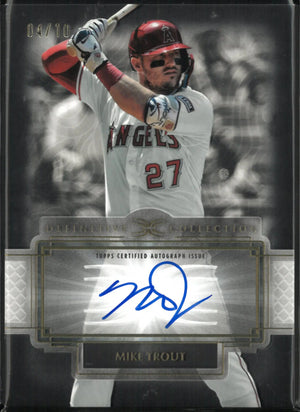 2025 Topps Definitive Defining Images Autograph Mike Trout Auto /10 