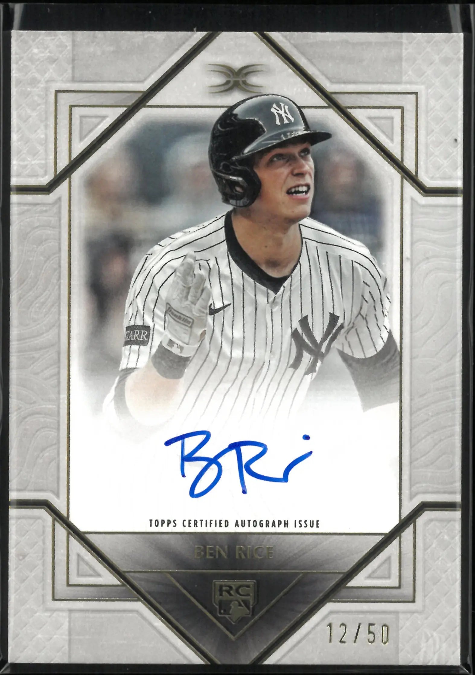 2025 Topps Definitive Rookie Autograph Ben Rice Auto /50 RC 