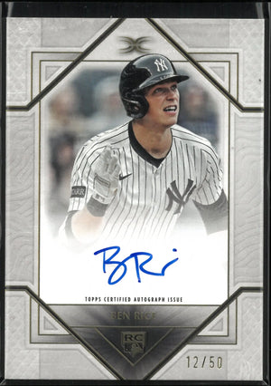 2025 Topps Definitive Rookie Autograph Ben Rice Auto /50 RC 