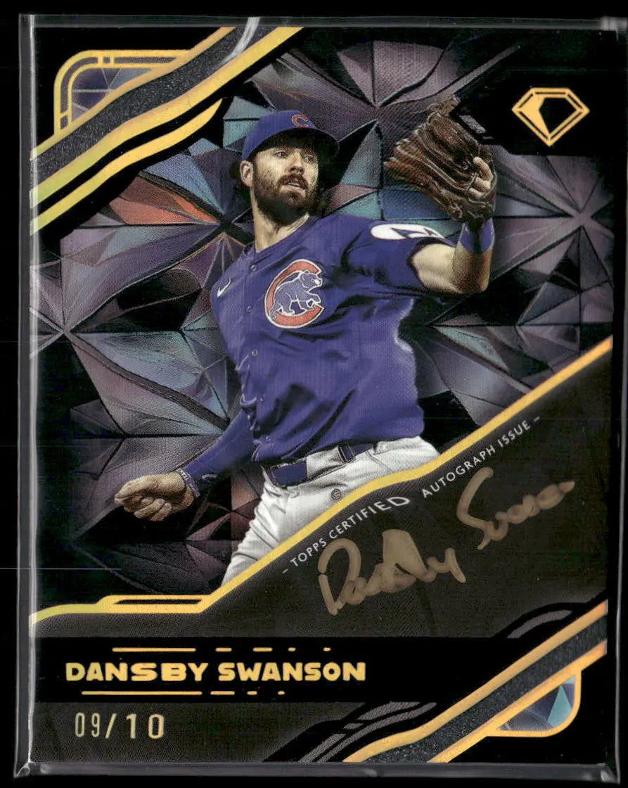 2025 Topps Diamond Icons Black Polychromatink Auto Dansby Swanson /10 