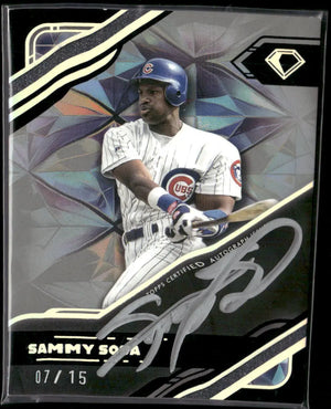 2025 Topps Diamond Icons Black Polychromatink Auto Sammy Sosa /15 