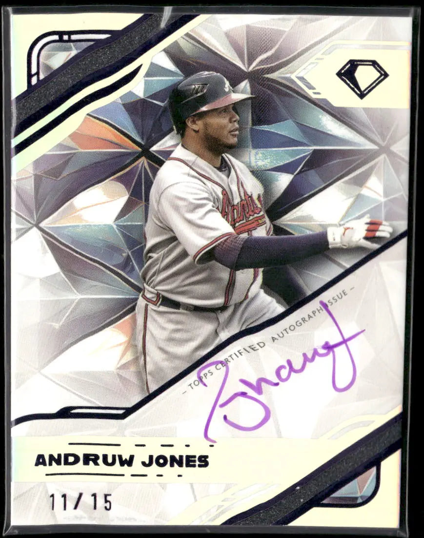 2025 Topps Diamond Icons White Polychromatink Auto Andruw Jones /15 