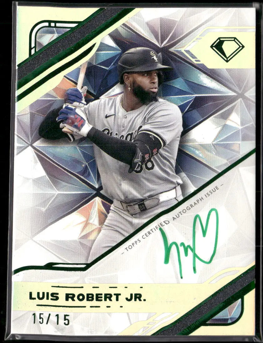 2025 Topps Diamond Icons White Polychromatink Auto Luis Robert JR /15 