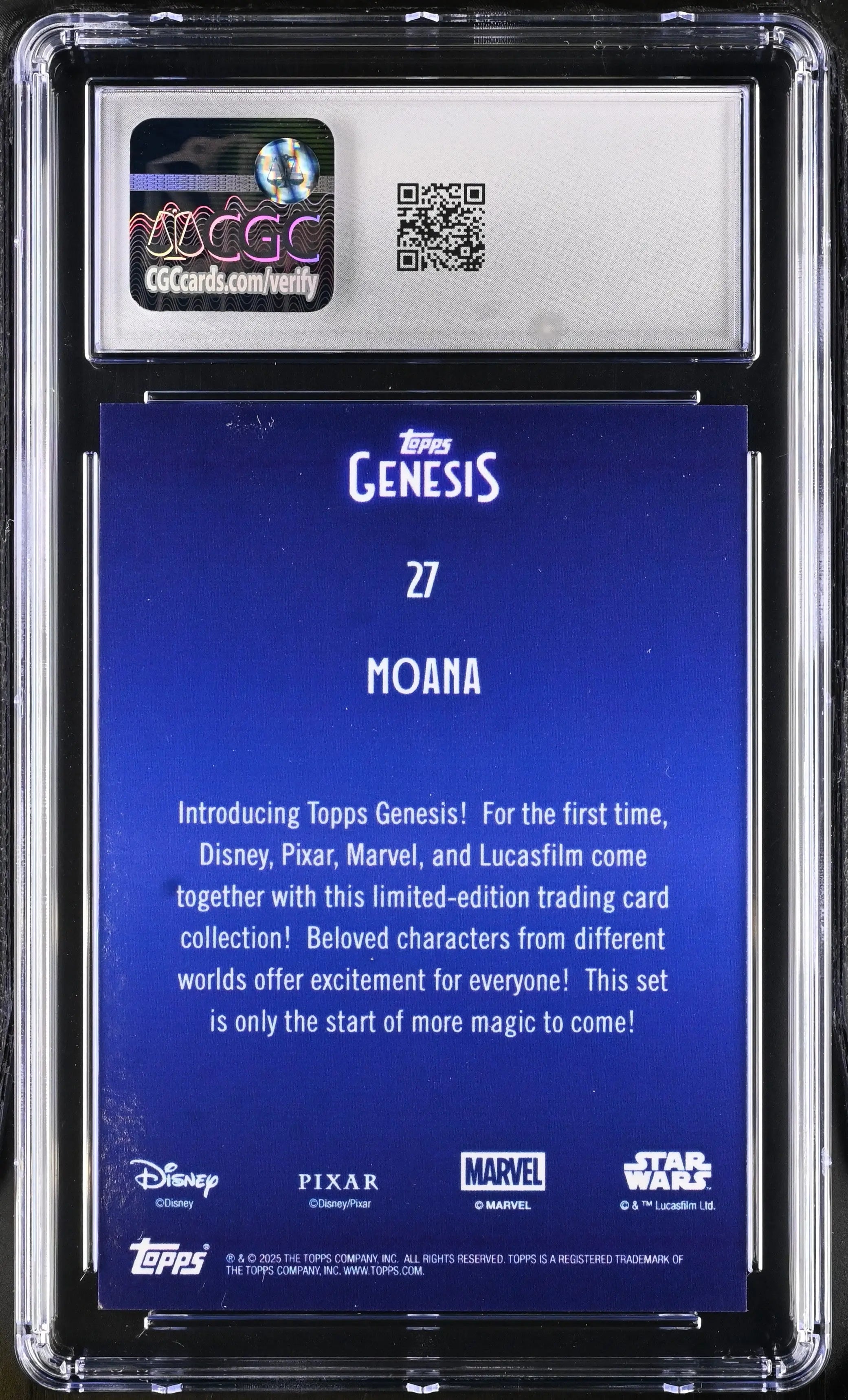 2025 Topps Disney Genesis Moana CGC 9 