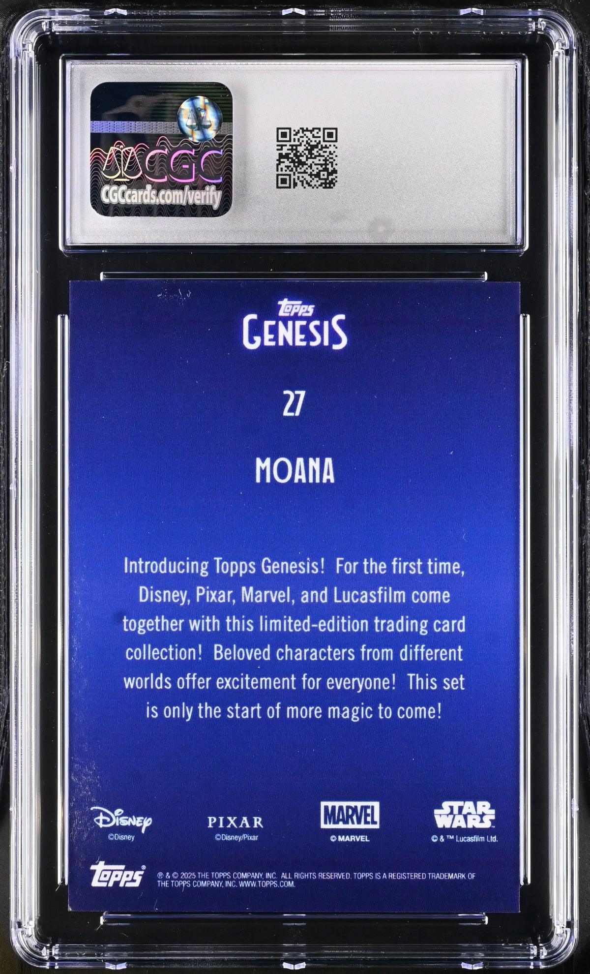 2025 Topps Disney Genesis Moana CGC 9 