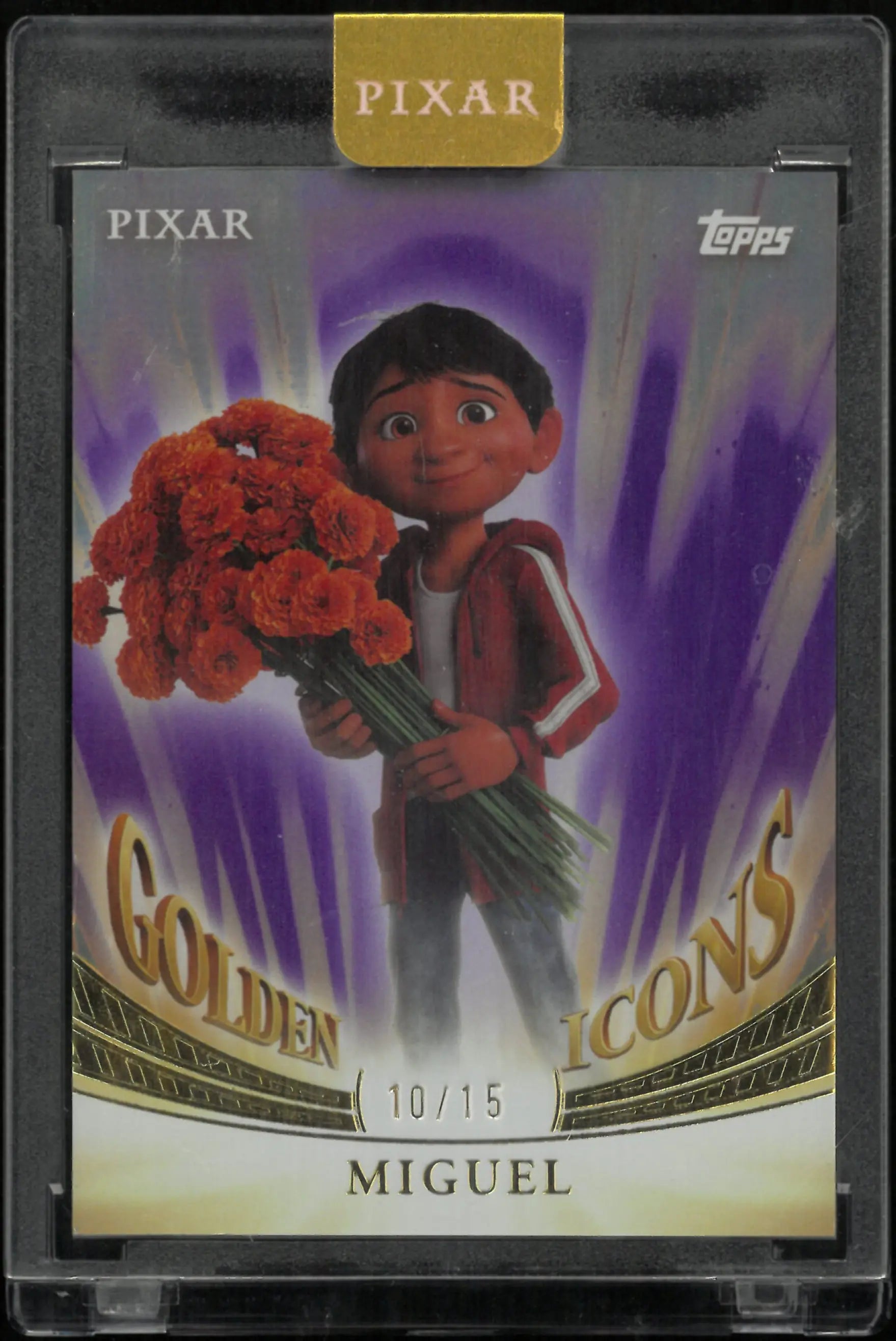 2025 Topps Disney Pixar Golden Icons Miguel /15 