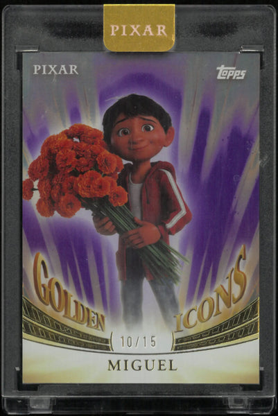 Buy Rare 2025 Topps Disney Pixar Golden Icons Miguel /15 Card