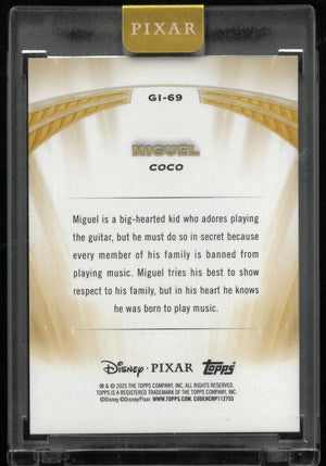 2025 Topps Disney Pixar Golden Icons Miguel /15 