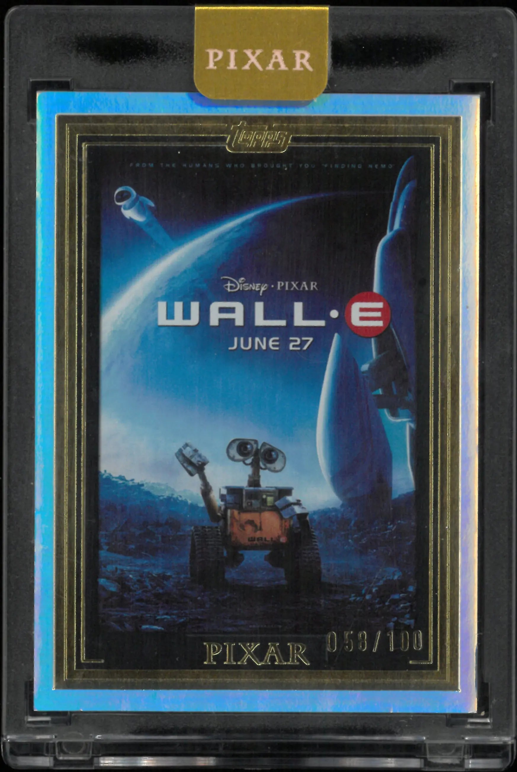 2025 Topps Disney Pixar Poster Wall-E /100 