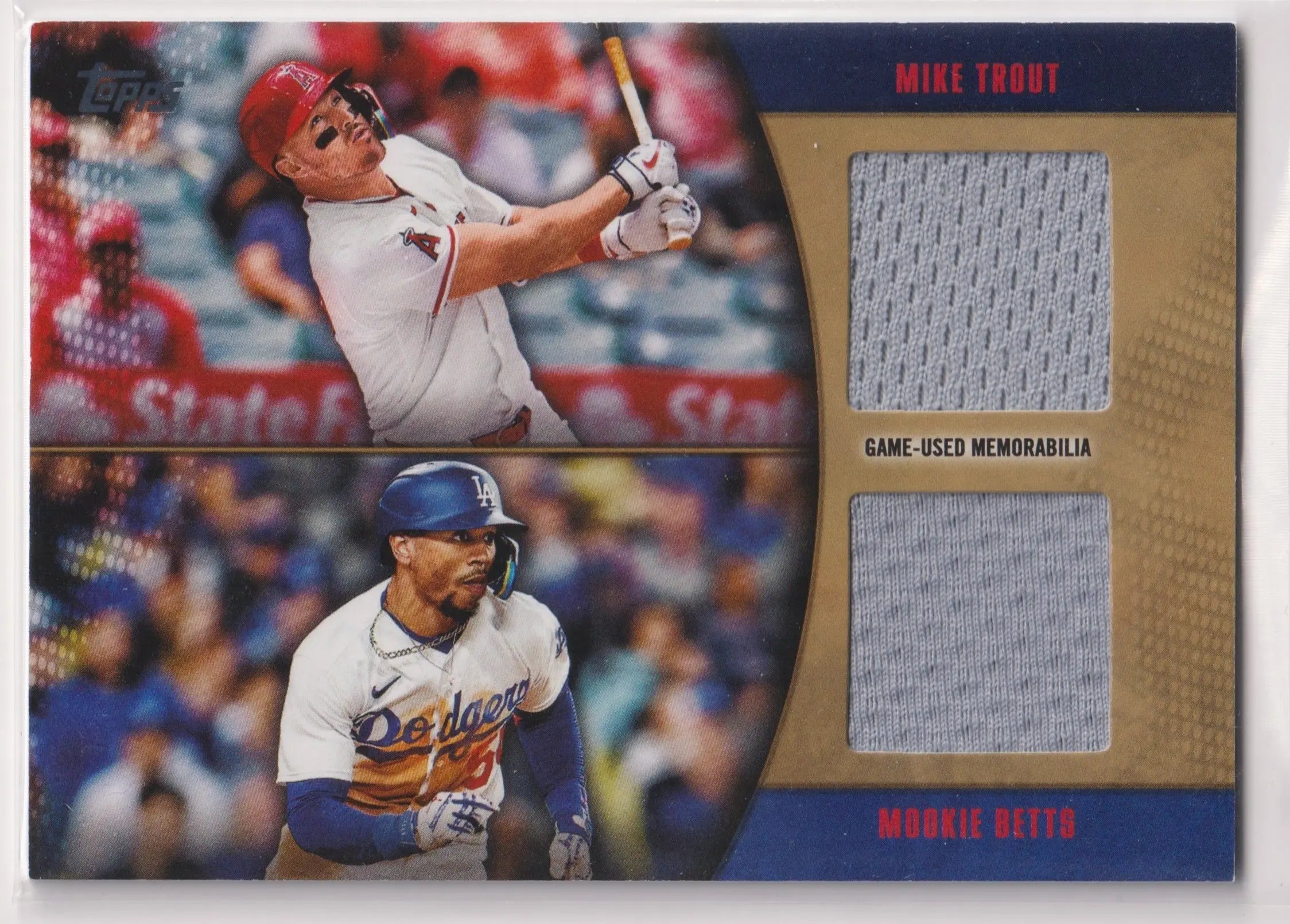2025 Topps Dual Patch Mookie Betts/ Mike Trout 