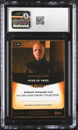 2025 Topps Dune Chrome David Dastmalchian  Autographs CGC 9 Auto 10 