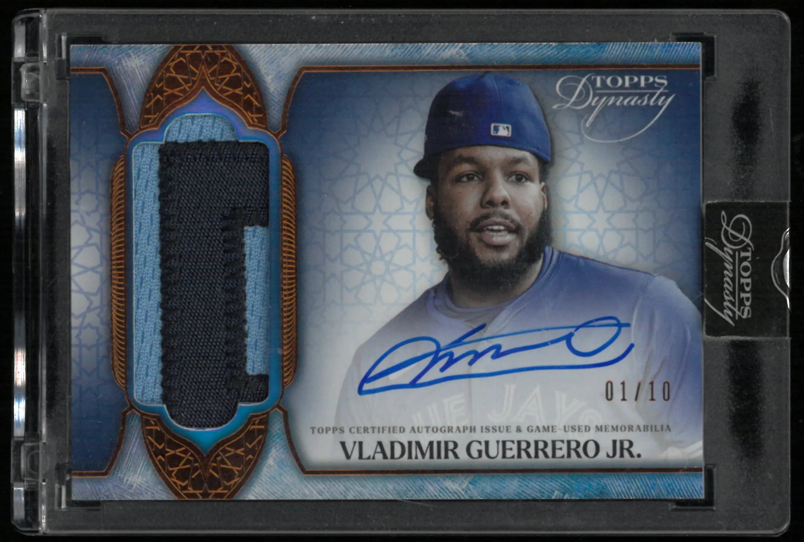 2025 Topps Dynasty Dynastic Data Patch Auto Vladimir Guerrero Jr /10 