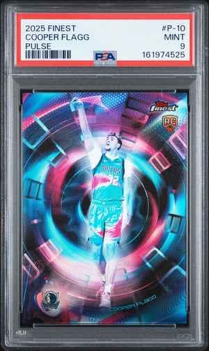2025 Topps Finest Pulse #P-10 Cooper Flagg Rookie PSA 9 