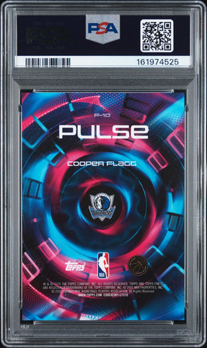 2025 Topps Finest Pulse #P-10 Cooper Flagg Rookie PSA 9 