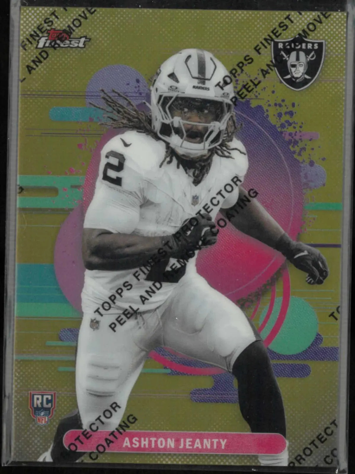 2025 Topps Finest Rookie Ashton Jeanty Gold /25 RC 