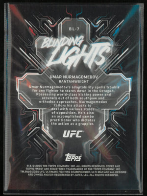 2025 Topps Finest UFC Blinding Lights Umar Nurmagomedov 