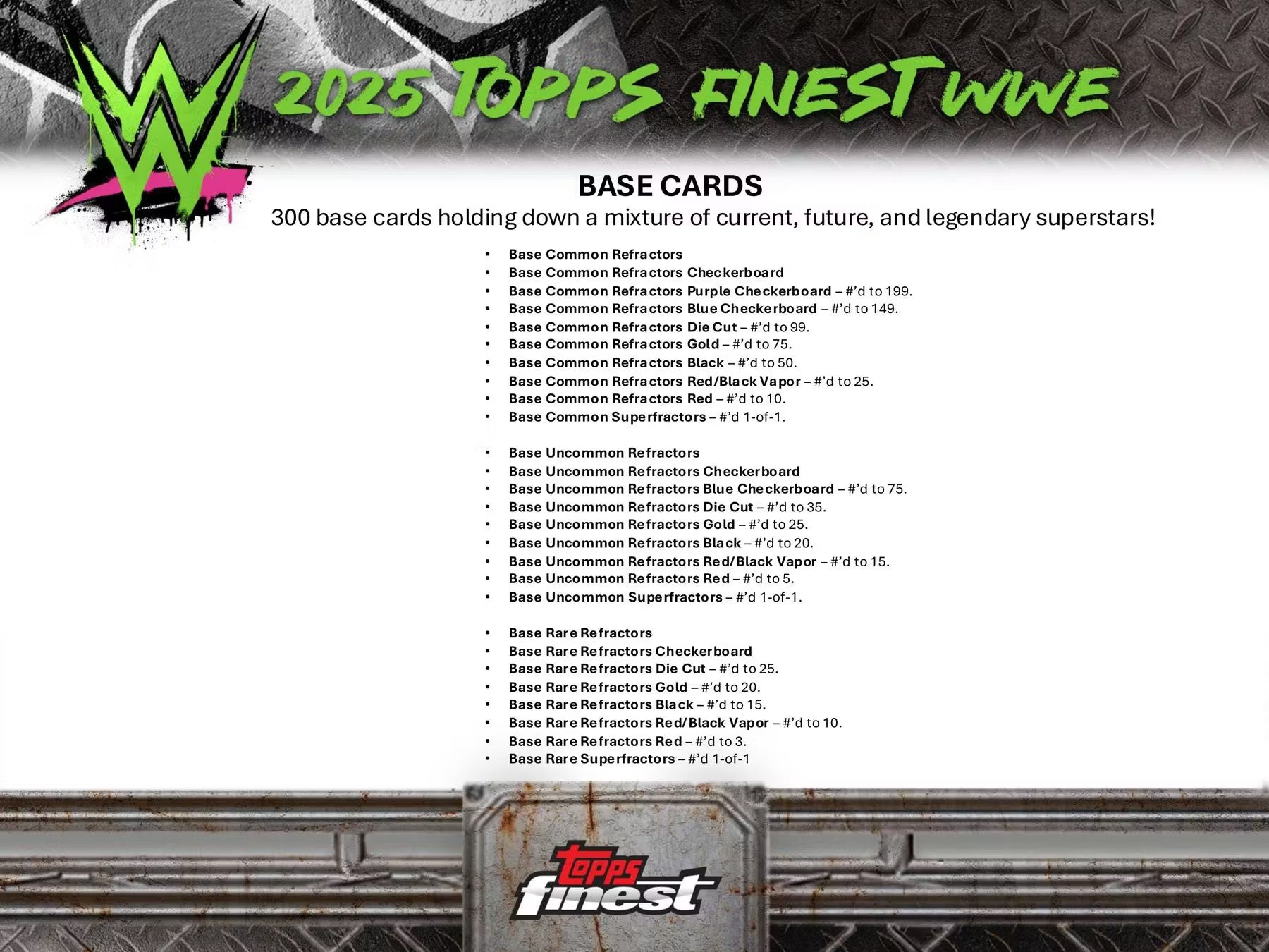2025 Topps Finest WWE Hobby Box 