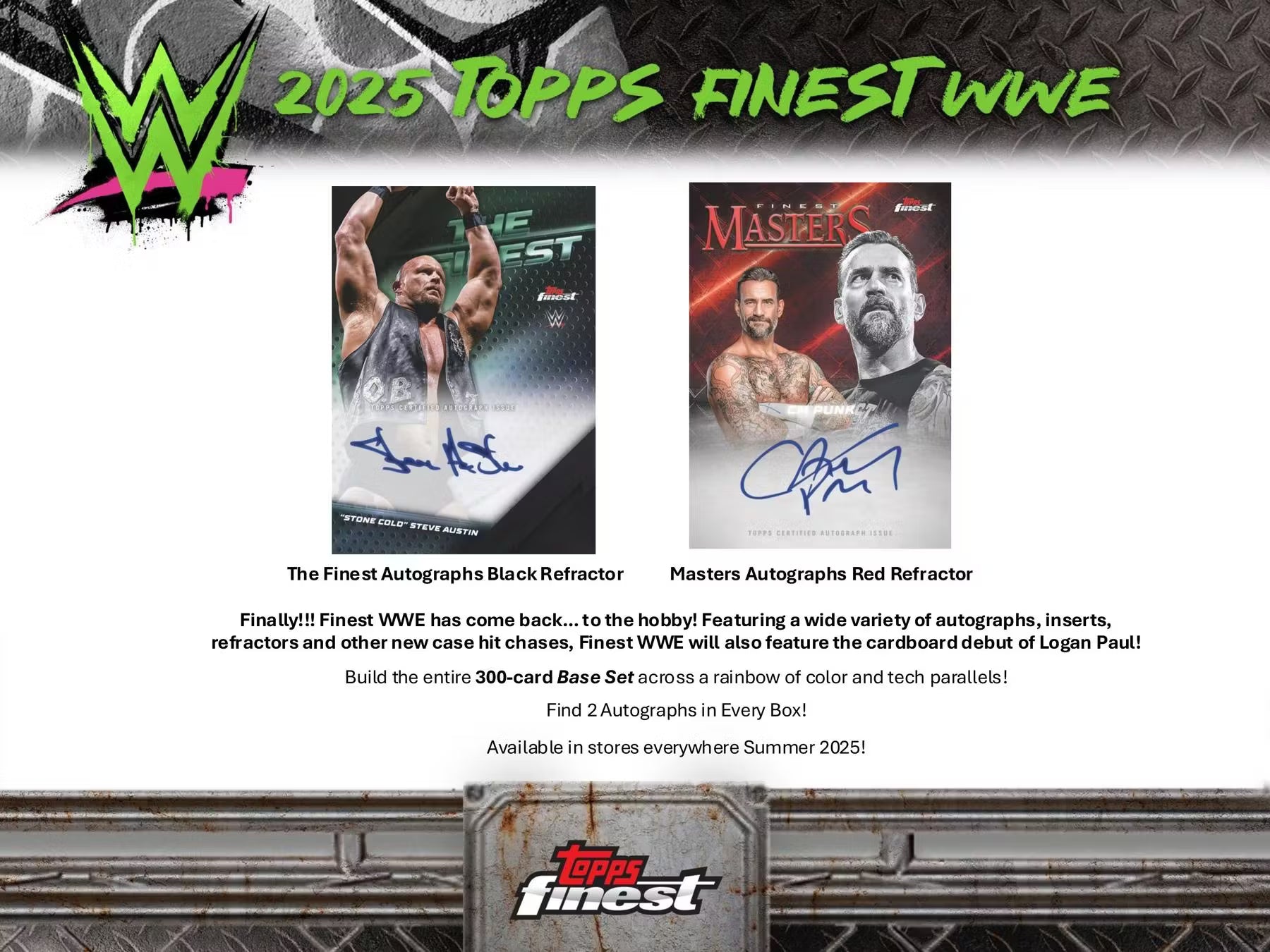 2025 Topps Finest WWE Hobby Box 