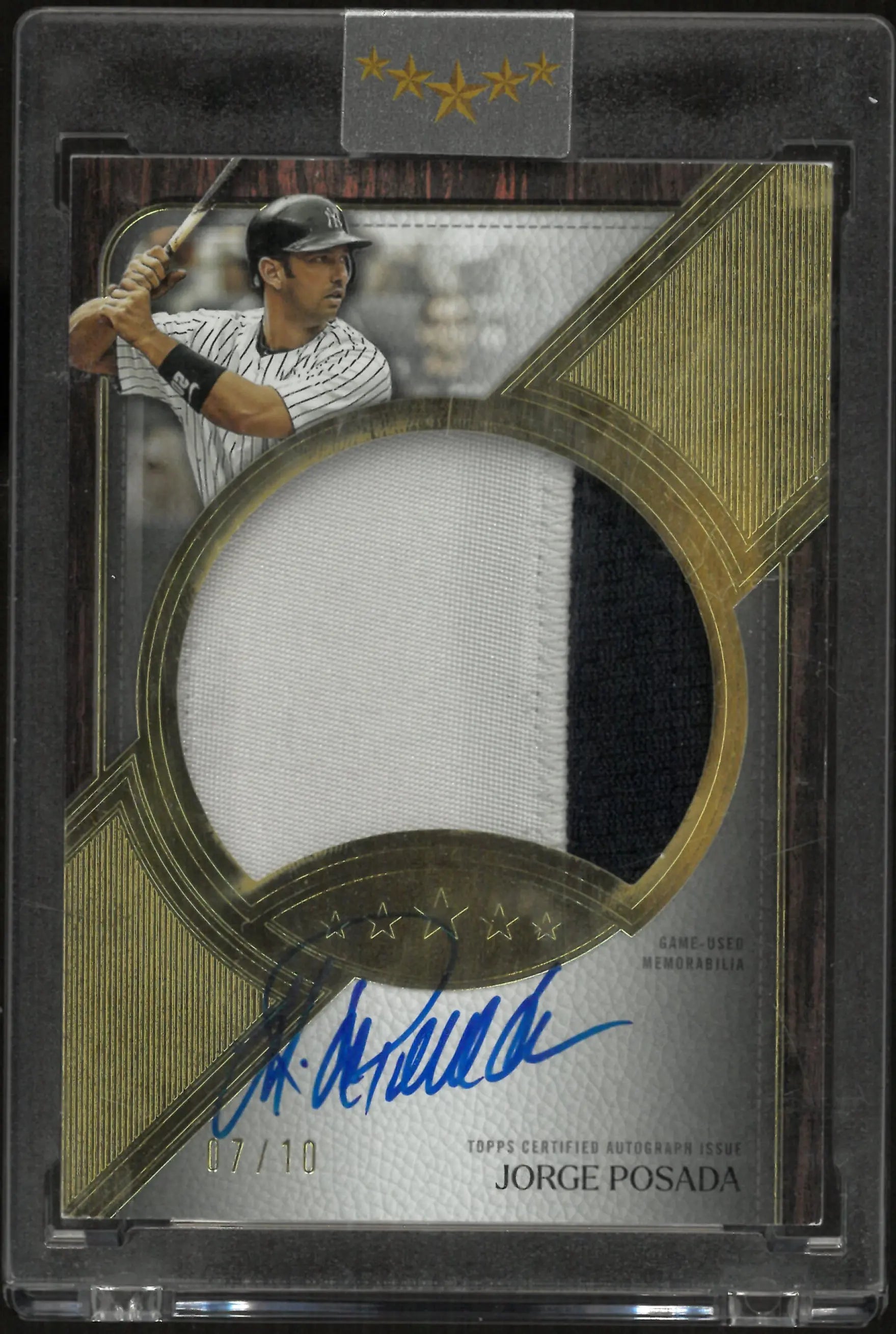 2025 Topps Five Star Autograph Jumbo Prime Jorge Posada Patch Auto /10 