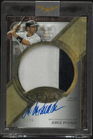 2025 Topps Five Star Autograph Jumbo Prime Jorge Posada Patch Auto /10 