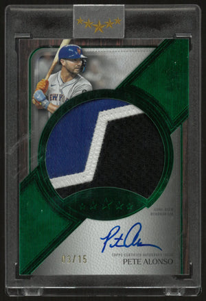 2025 Topps Five Star Autographed Jumbo Prime Pete Alonso Auto Green /15 