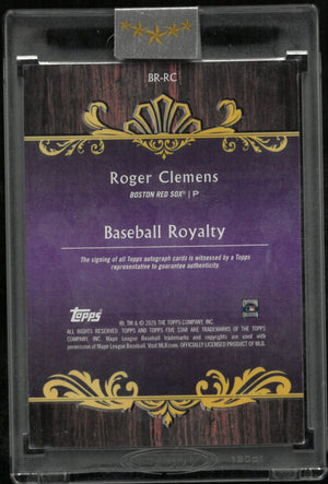 2025 Topps Five Star Baseball Royalty Auto Roger Clemens /10 