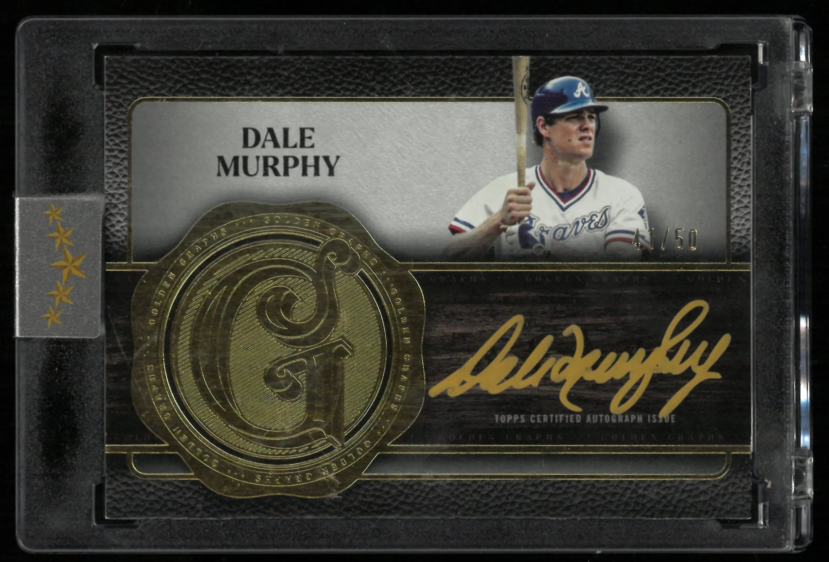 2025 Topps Five Star Golden Graphs Autograph Dale Murphy Auto /50 