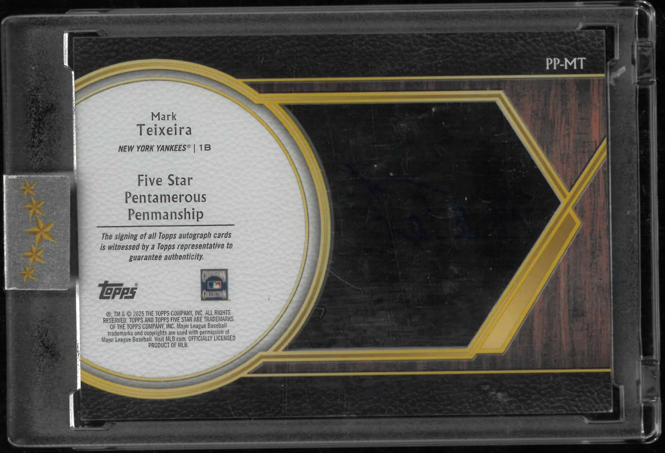 2025 Topps Five Star Pentamerous Penmanship Auto Max Teixeira /10 